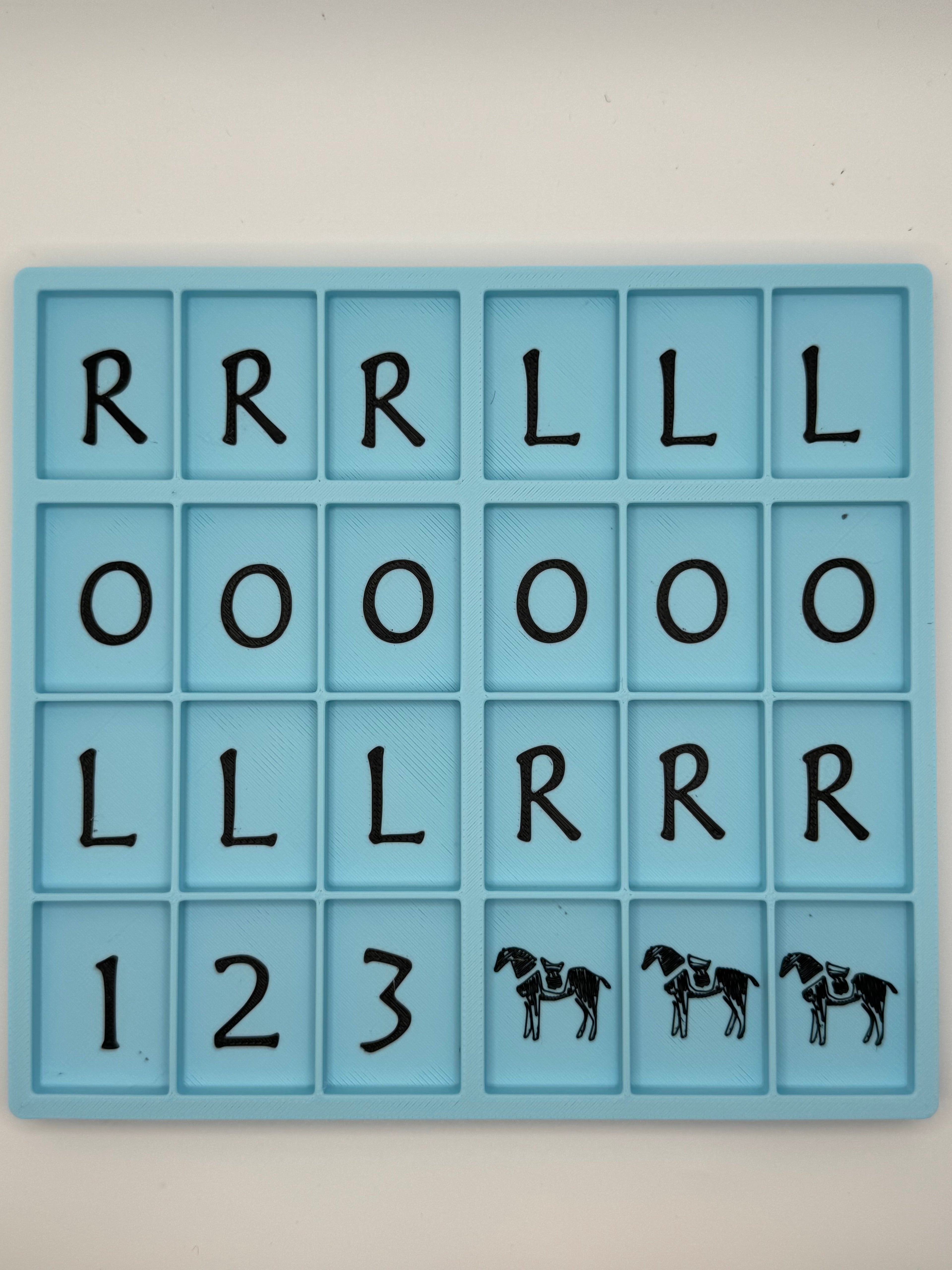 XL Solitare MeJong Tray Horse symbol