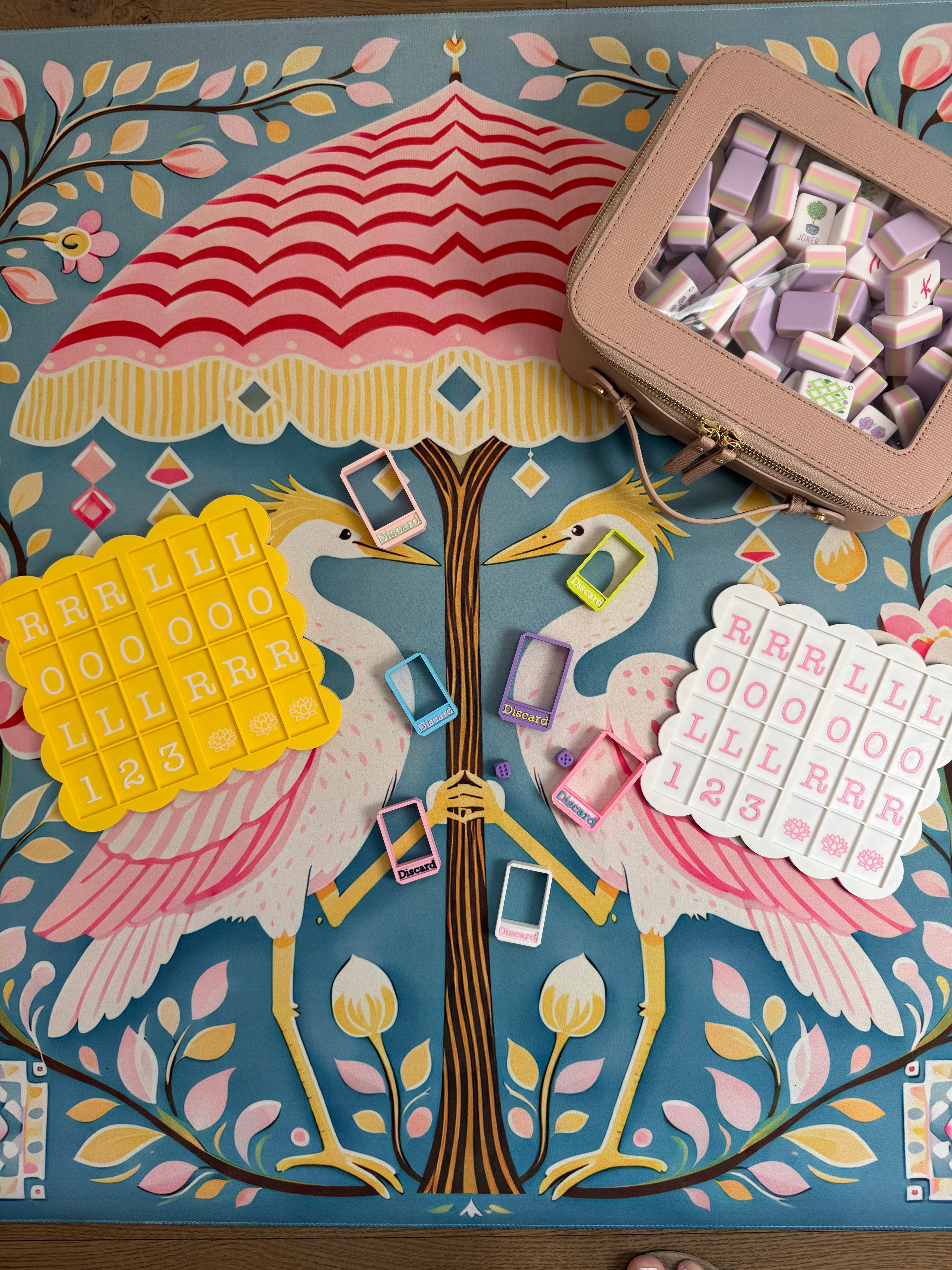 Solitare MeJong Tray Assorted scalloped Wholesale 10 Boards