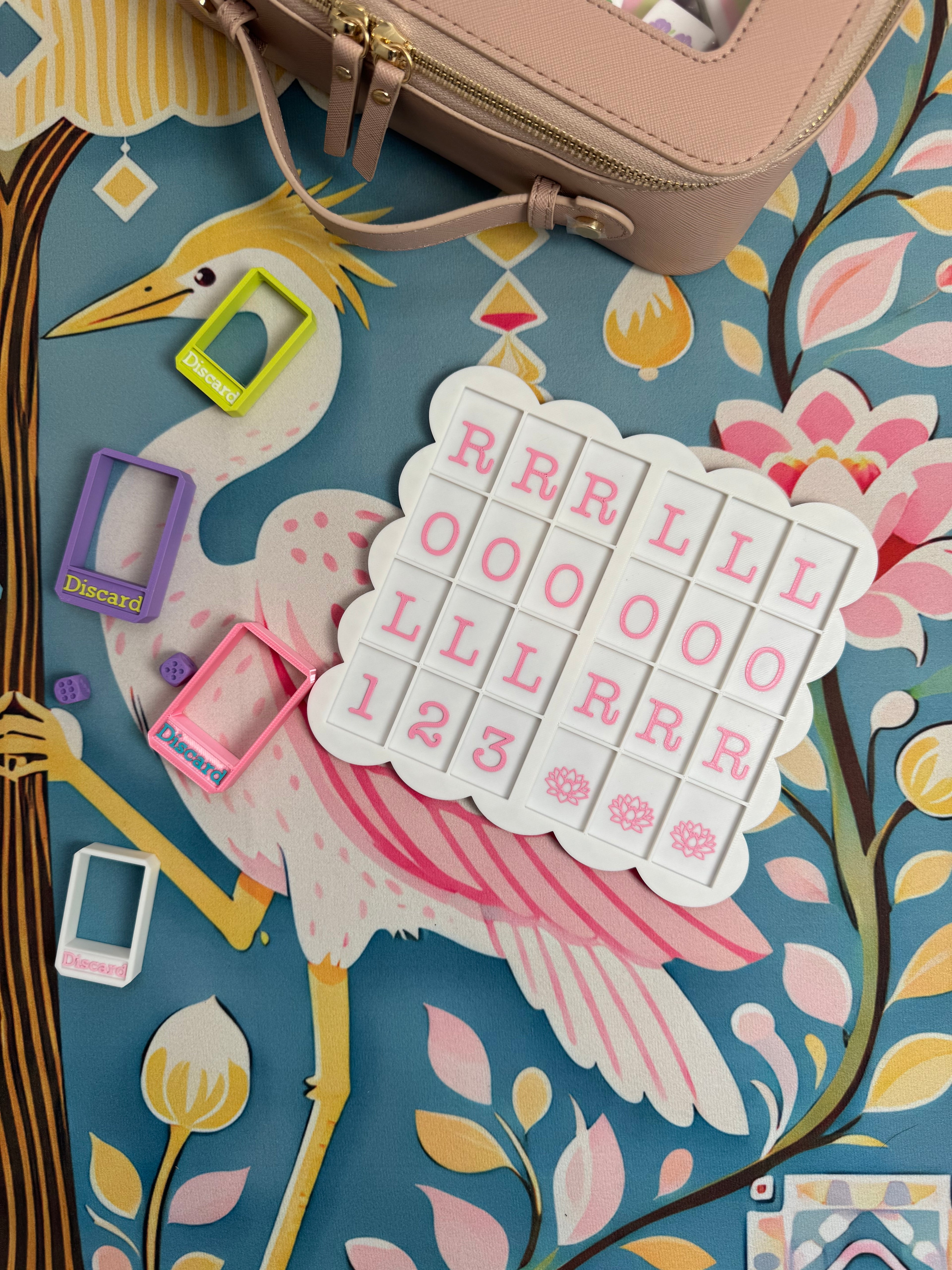 Solitare MeJong Tray Assorted scalloped Wholesale 10 Boards